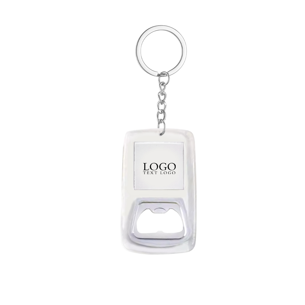 Customized Acrylic Bottle Opener Keychain With Logo