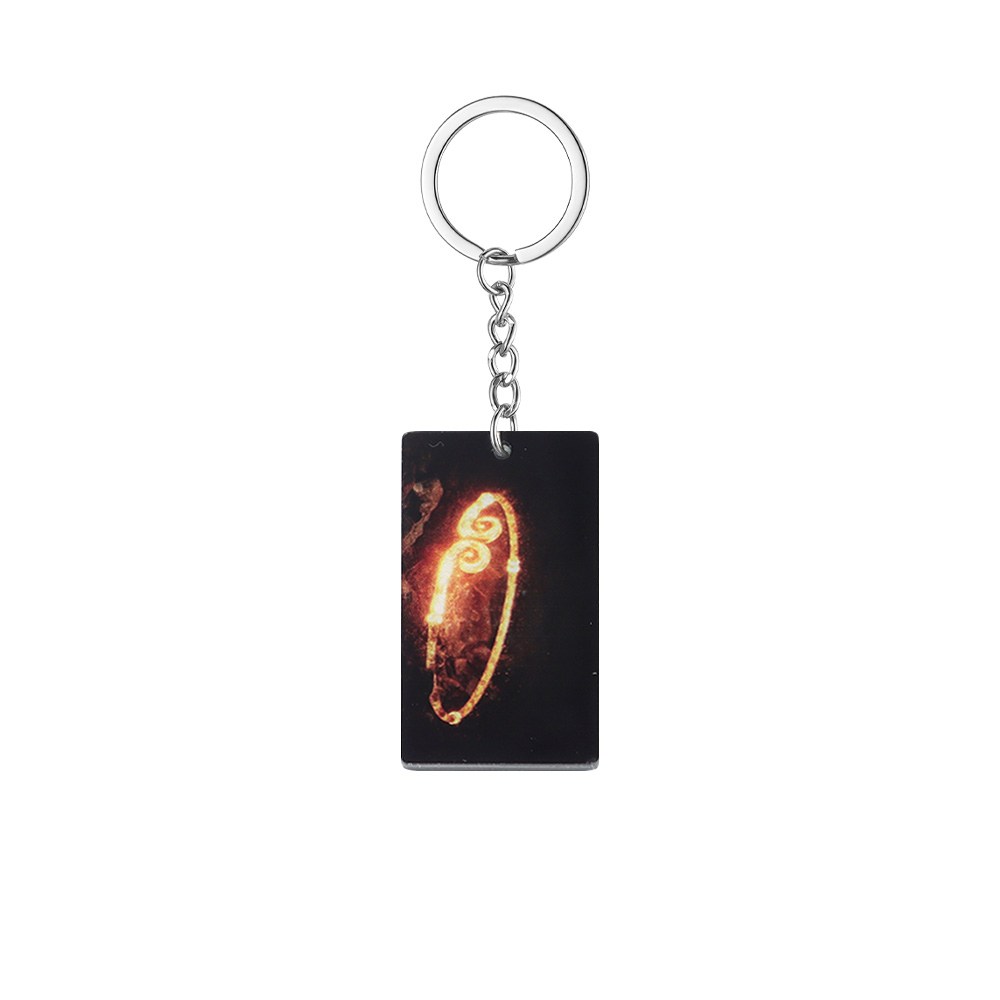 Double-Sided Black Myth Wukong Keychain Pendant Front