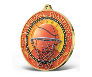 UV 3D Printed Basketball Medals