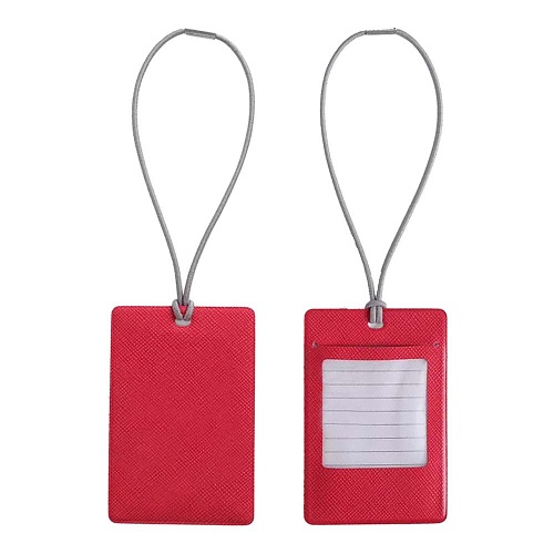 Creative PU Luggage Tag with Elastic Strap