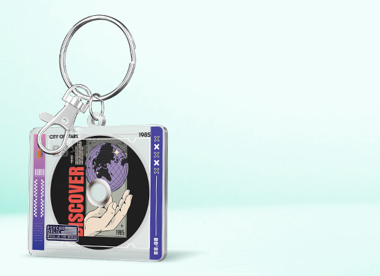 Custom Clear Acrylic Keychain