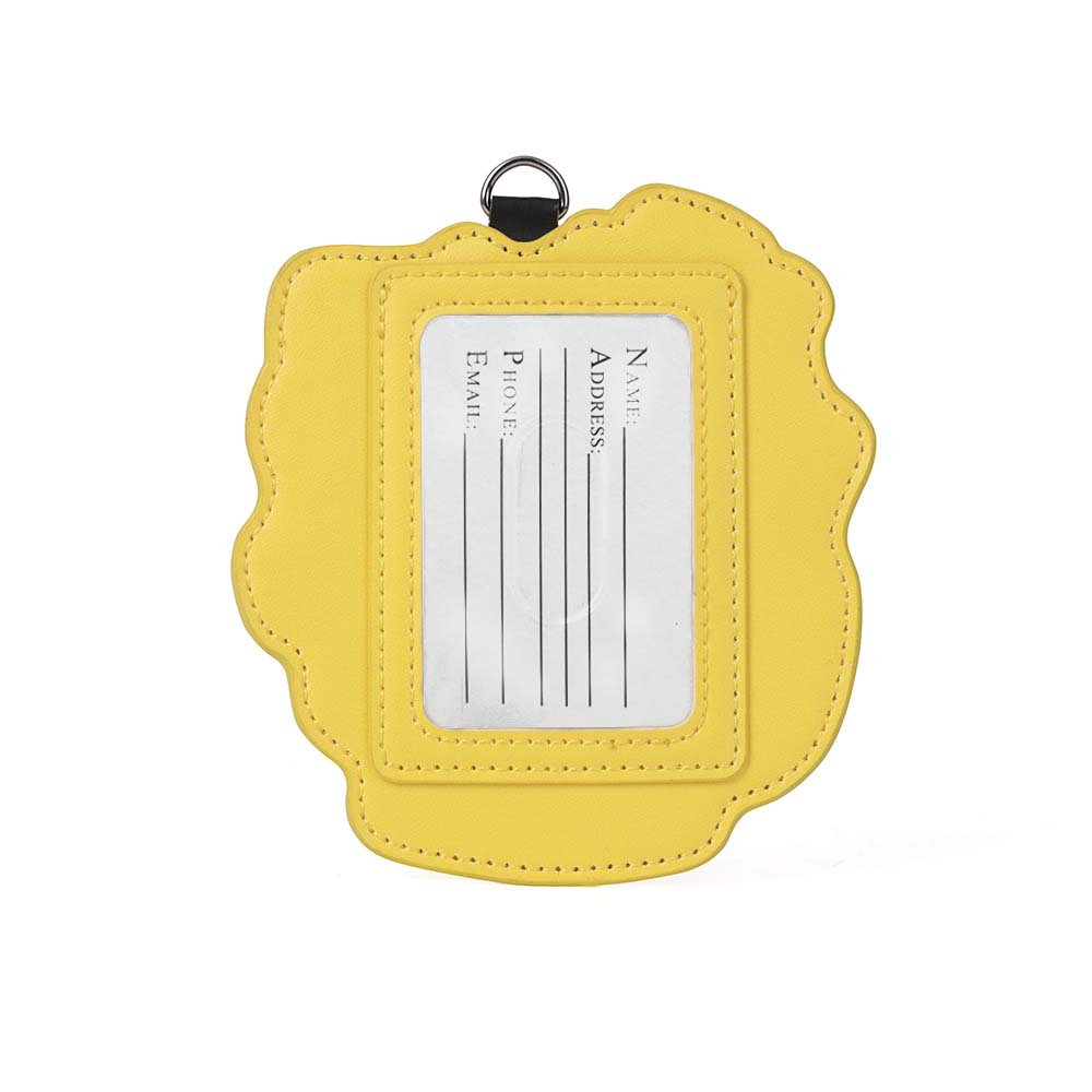 Cute PU Leather Anti-Lost Luggage Tags Back