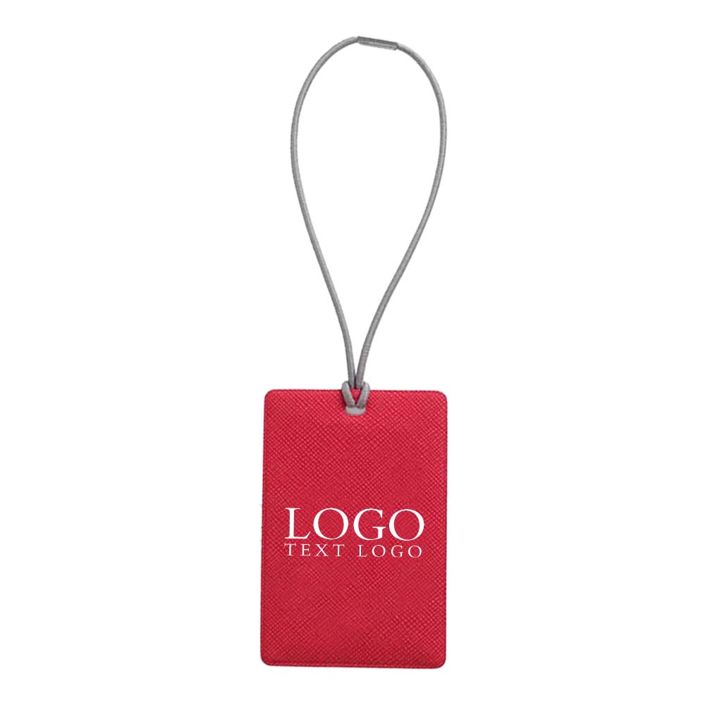 Logo PU Luggage Tag with Elastic Strap Logo PU Luggage Tag with Elastic Strap
