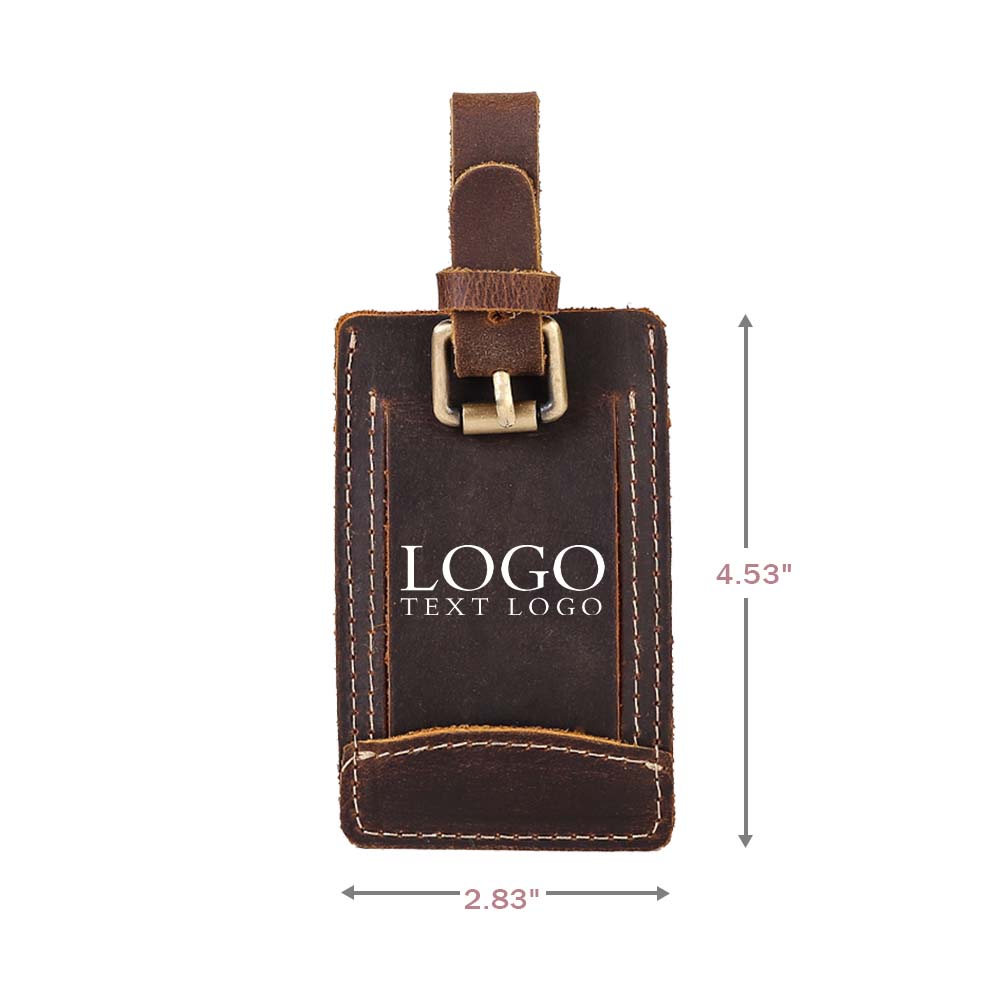 Vintage Premium Echt Lederen Bagagelabel Maat Vintage Premium Echt Lederen Bagagelabel Maat