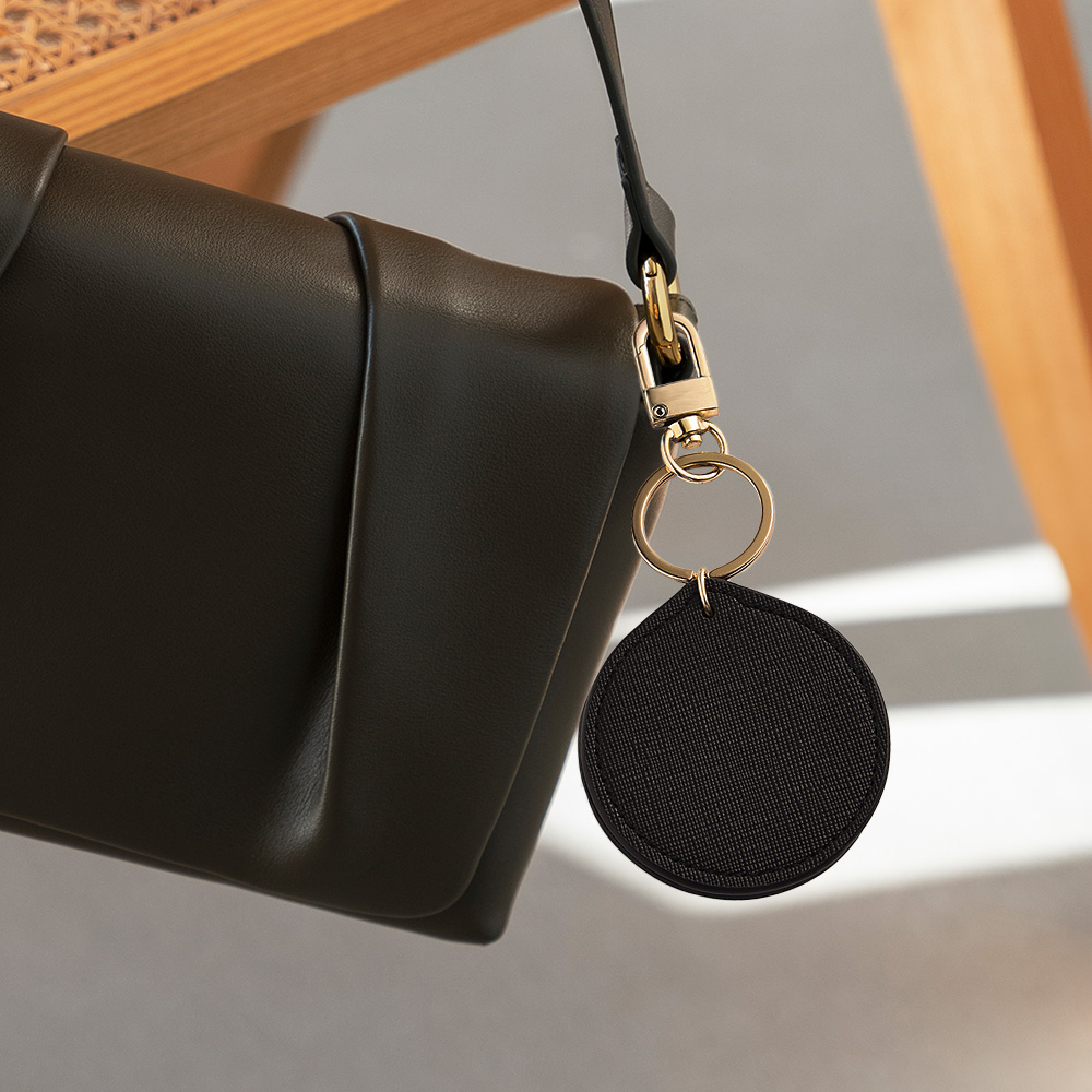 Makeup Mirror Portable Storage Mini Mirror Keychain Scene