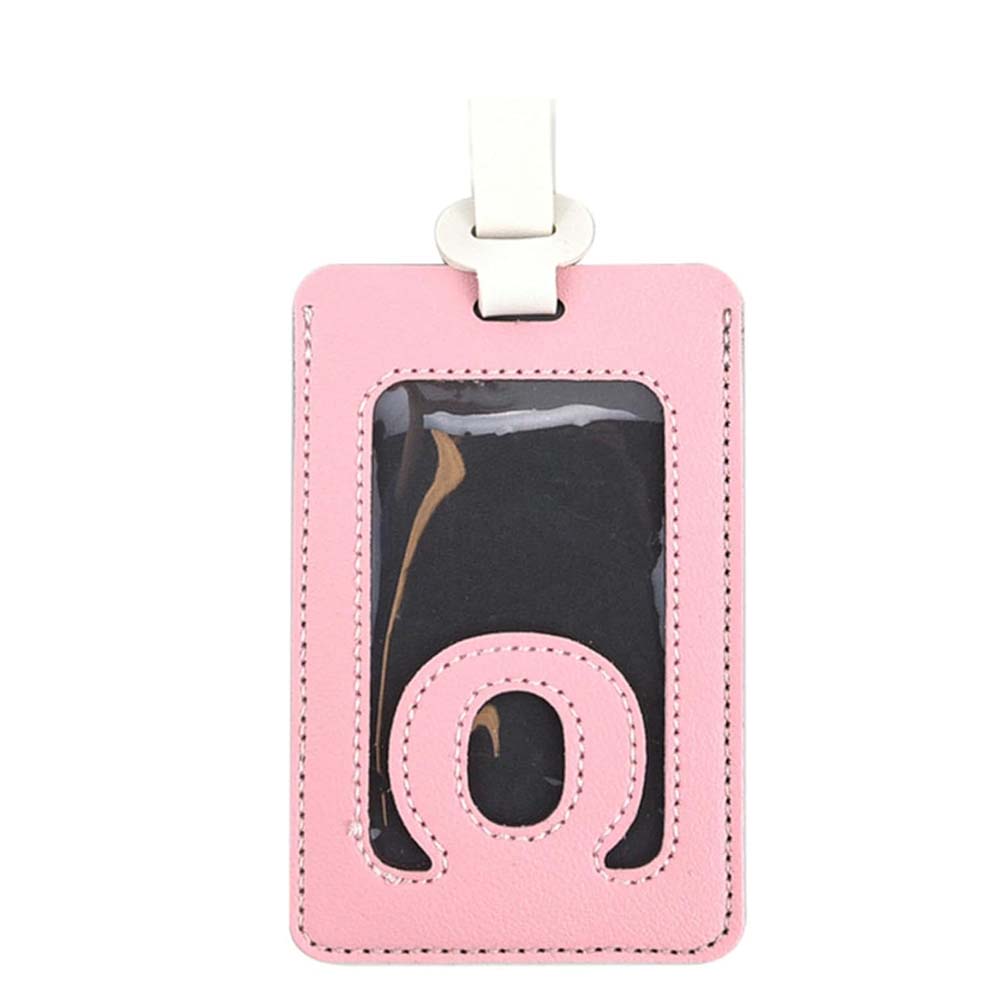 Alphabet Colorblock Leather Luggage Tag O Alphabet Colorblock Leather Luggage Tag O