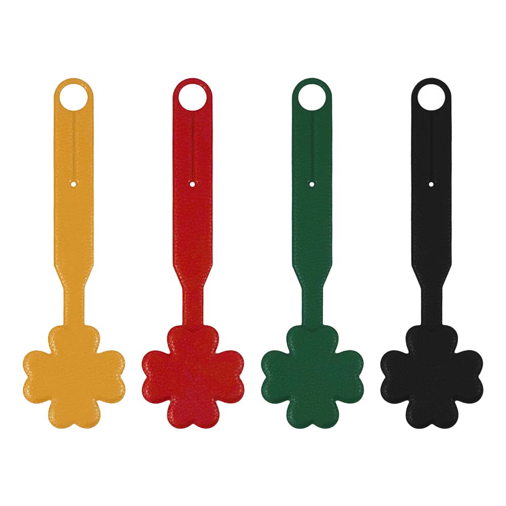 Four-leaf Clover Smiley Luggage Tag with Long Strap Coverage