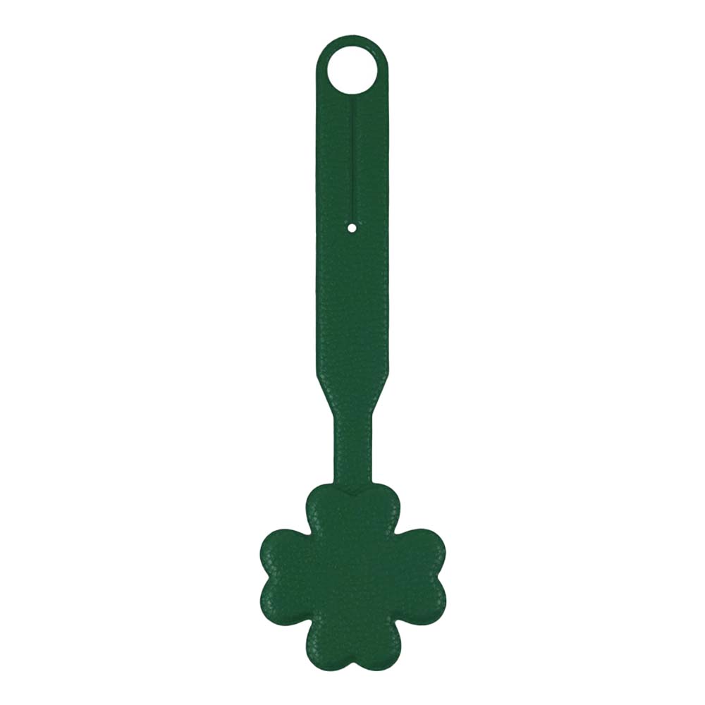 Clover Shaped PU Luggage ID Tag with Strap green Clover Shaped PU Luggage ID Tag with Strap green