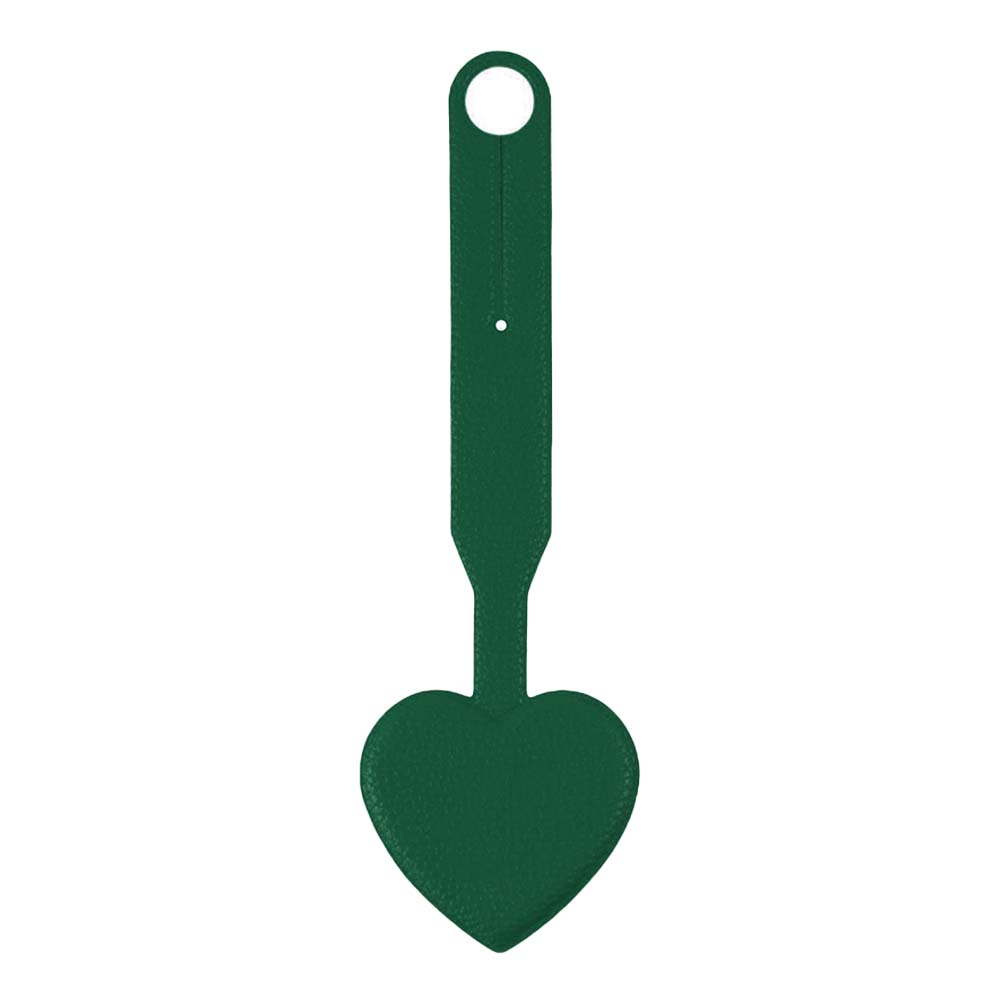 Customizable Heart Shape Travel Tag with Strap green Customizable Heart Shape Travel Tag with Strap green