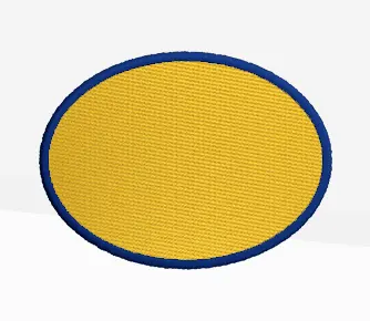 horizontal oval patches