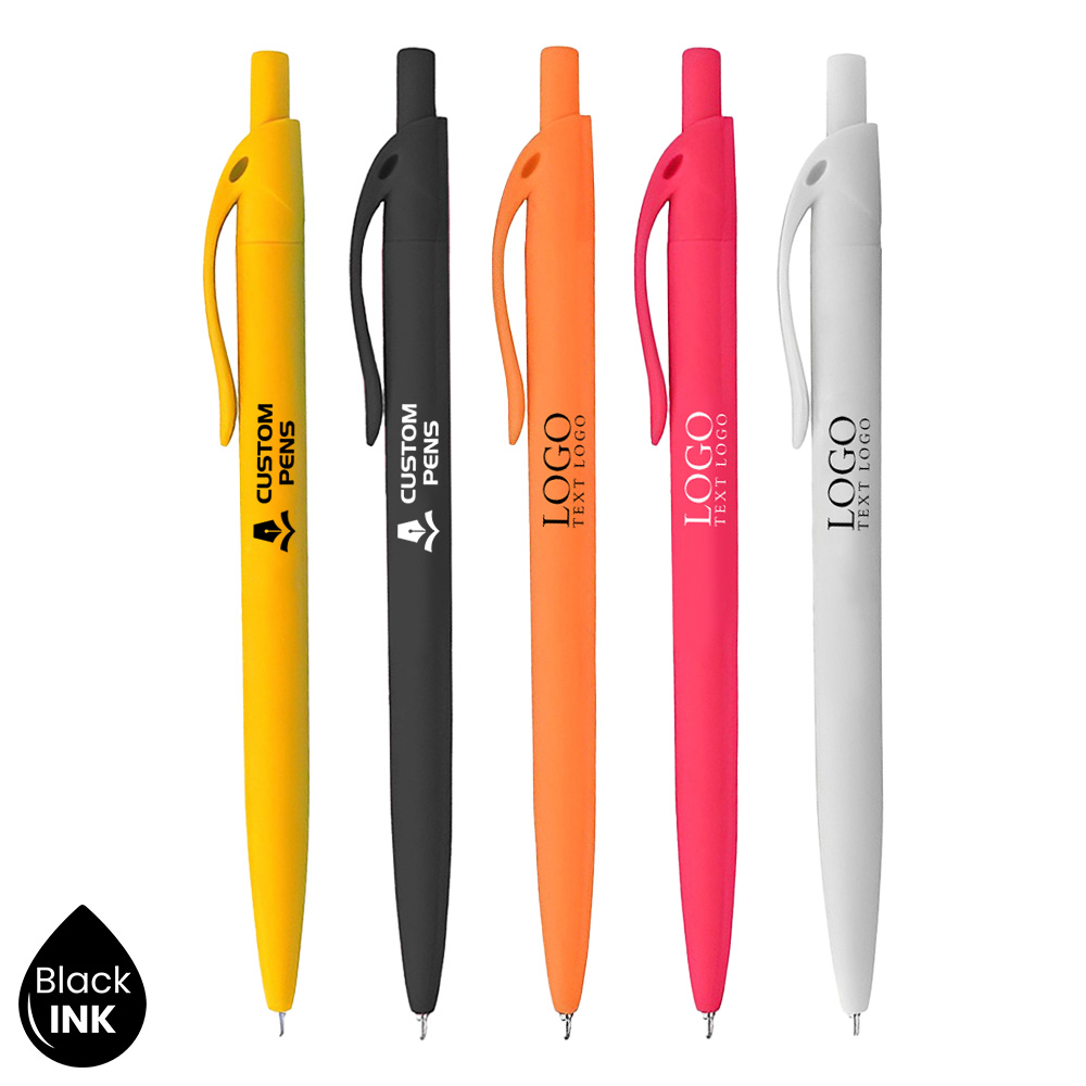 Personalized Rainbow Rubberized Pen