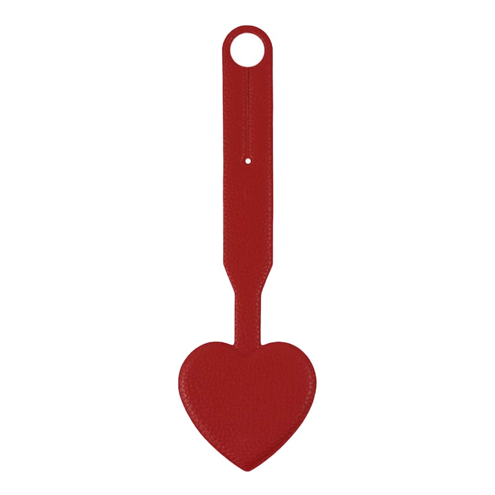 Customizable Heart Shape Travel Tag with Strap red Customizable Heart Shape Travel Tag with Strap red