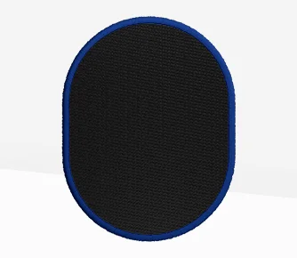 vertical oval patches