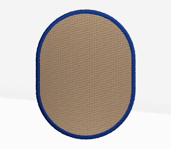 vertical oval patches