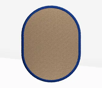 vertical oval patches