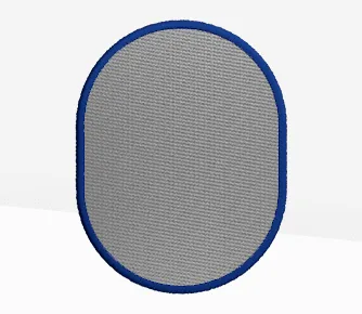 vertical oval patches