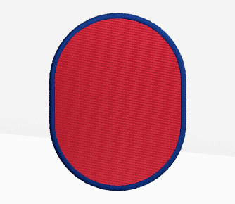 vertical oval patches