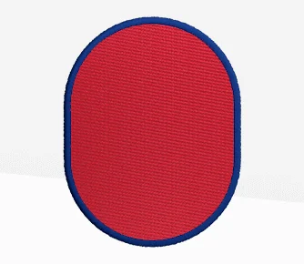 vertical oval patches