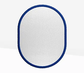 vertical oval patches