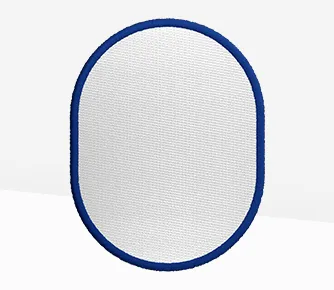 vertical oval patches