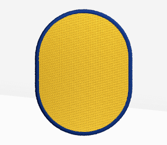 vertical oval patches