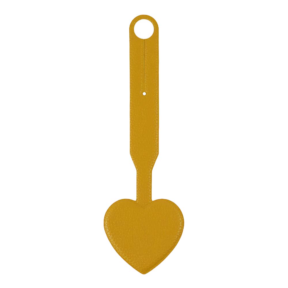 Customizable Heart Shape Travel Tag with Strap yellow Customizable Heart Shape Travel Tag with Strap yellow
