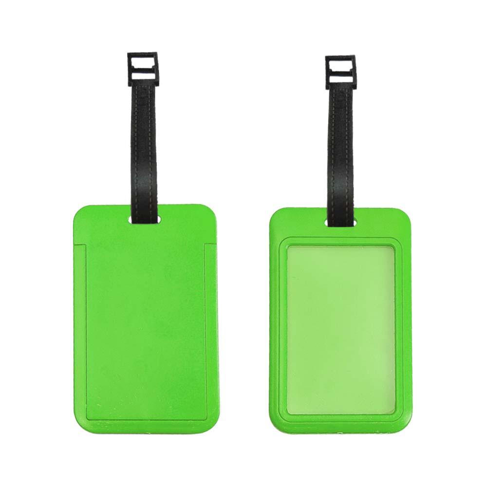 Custom UV Printed ABS Travel Tag Green