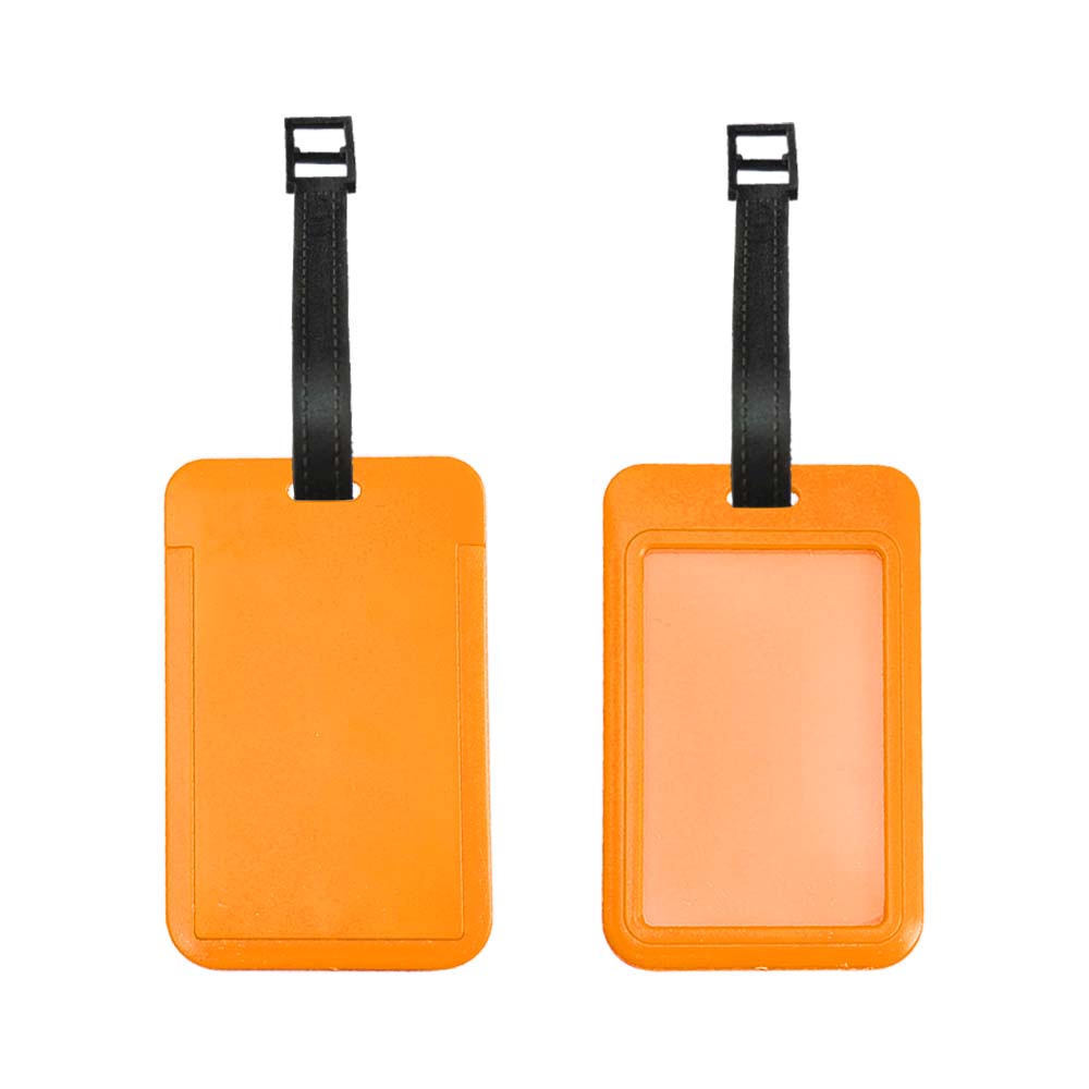 Custom UV Printed ABS Travel Tag Orange