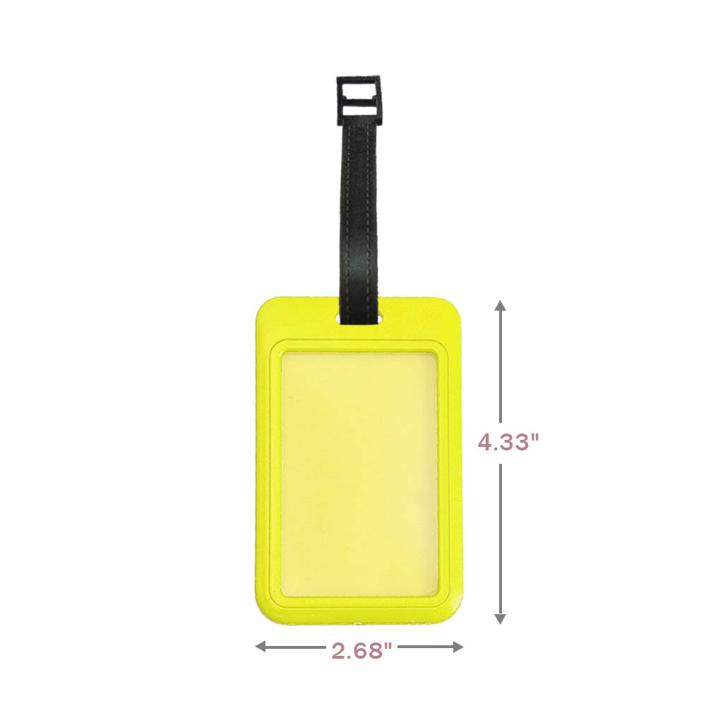 Custom UV Printed ABS Travel Tag Size