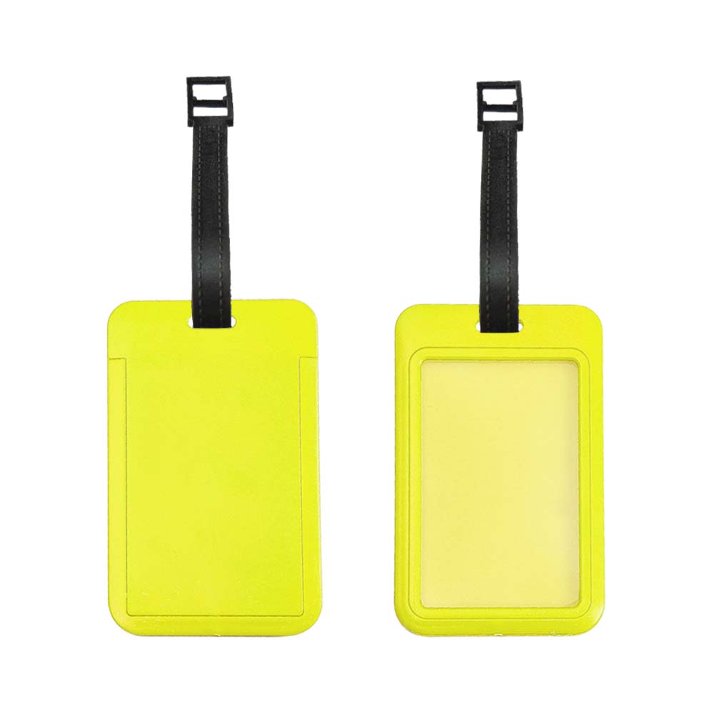 Custom UV Printed ABS Travel Tag Yellow