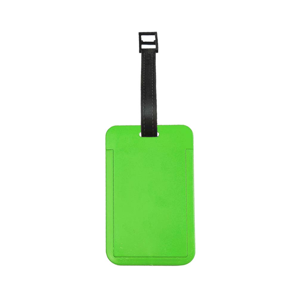 Custom UV Printed ABS Travel Tag green Custom UV Printed ABS Travel Tag green