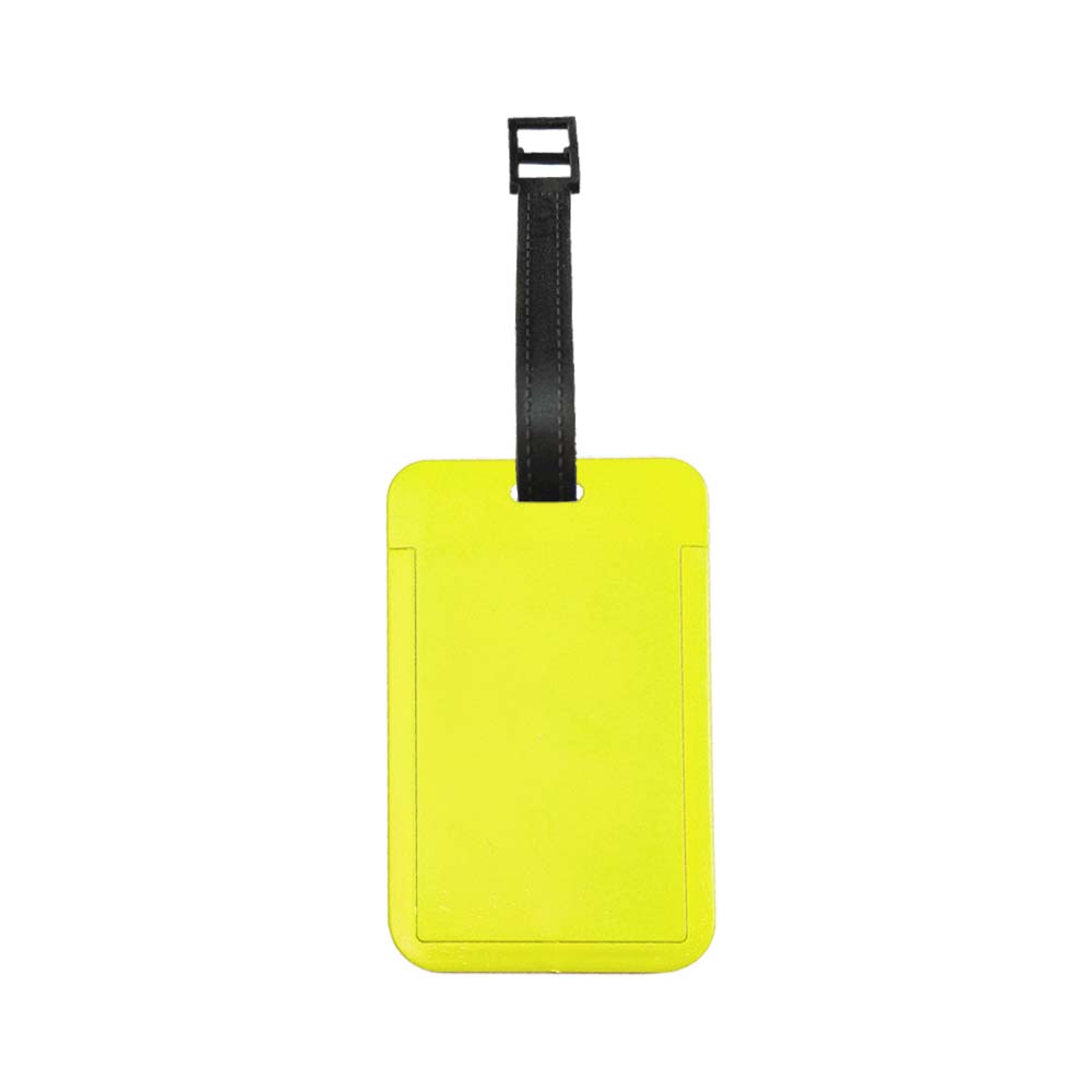 Custom UV Printed ABS Travel Tag yellow Custom UV Printed ABS Travel Tag yellow