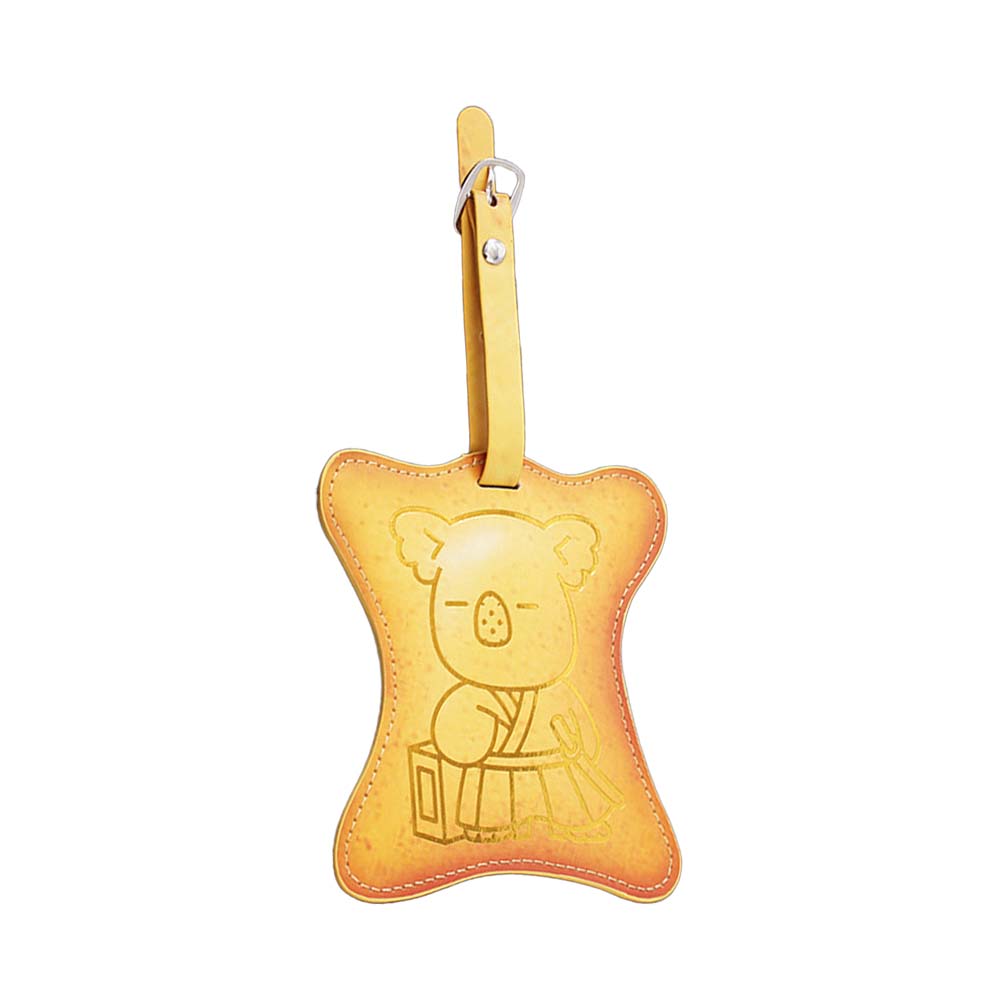 Custom Personalized Airport PU Leather Luggage Tag with Pattern