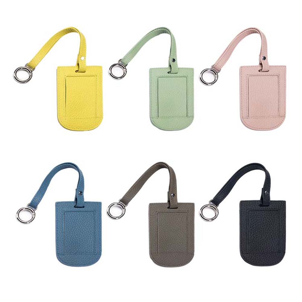 Genuine Leather Travel Tag with Flip