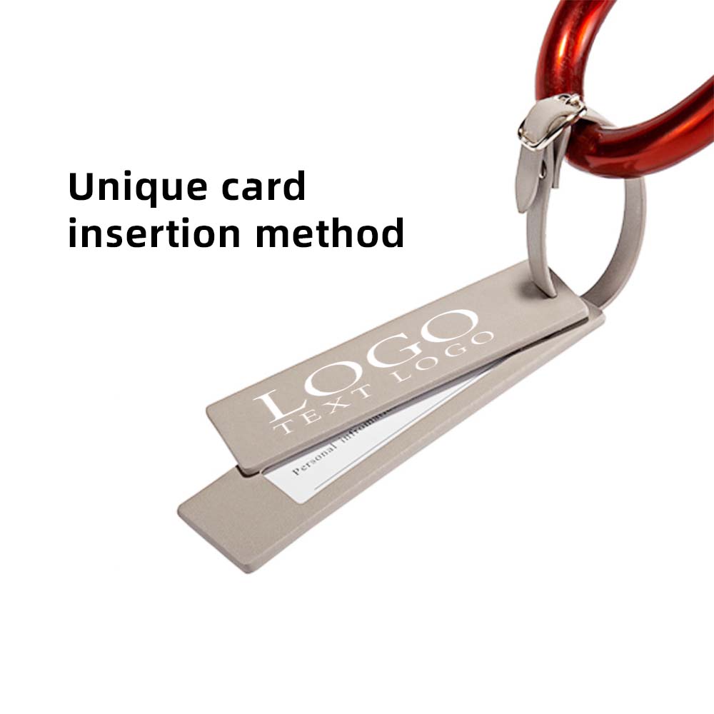 Scratch Resistant Magnetic Leather Luggage Tags Detail