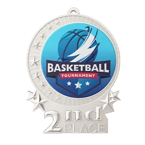 2nd Place Super Basketball Medals