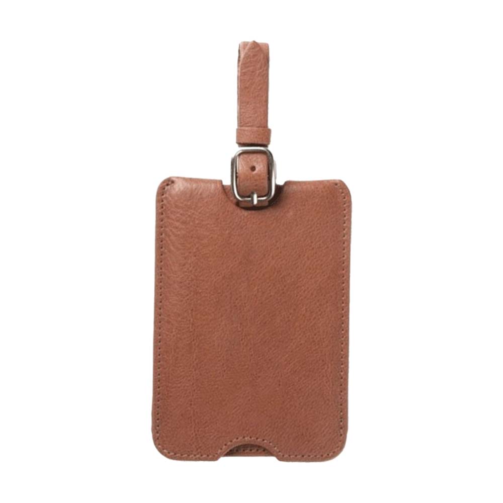 Anti-Loss Genuine Leather Travel BagTag brown