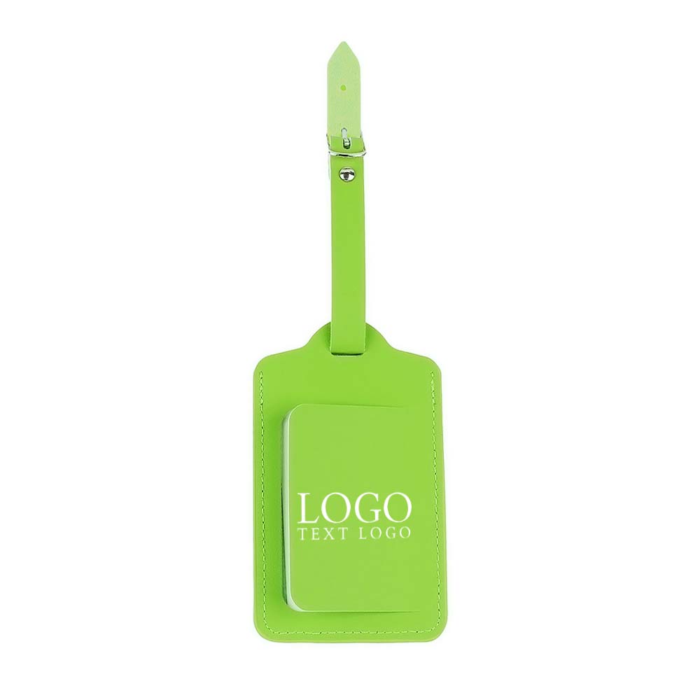 Groene premium reistag met klep in rijke kleuren en logo