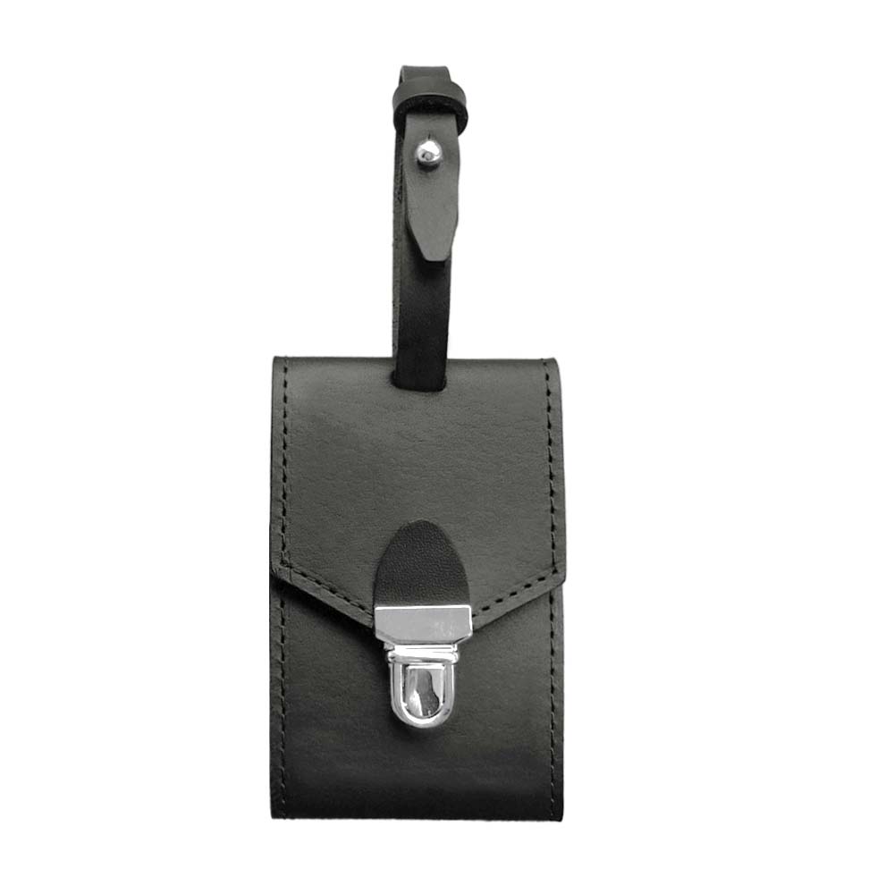 Aangepaste PU-leren ID-tag met metalen gesp grijs Aangepaste PU-leren ID-tag met metalen gesp grijs