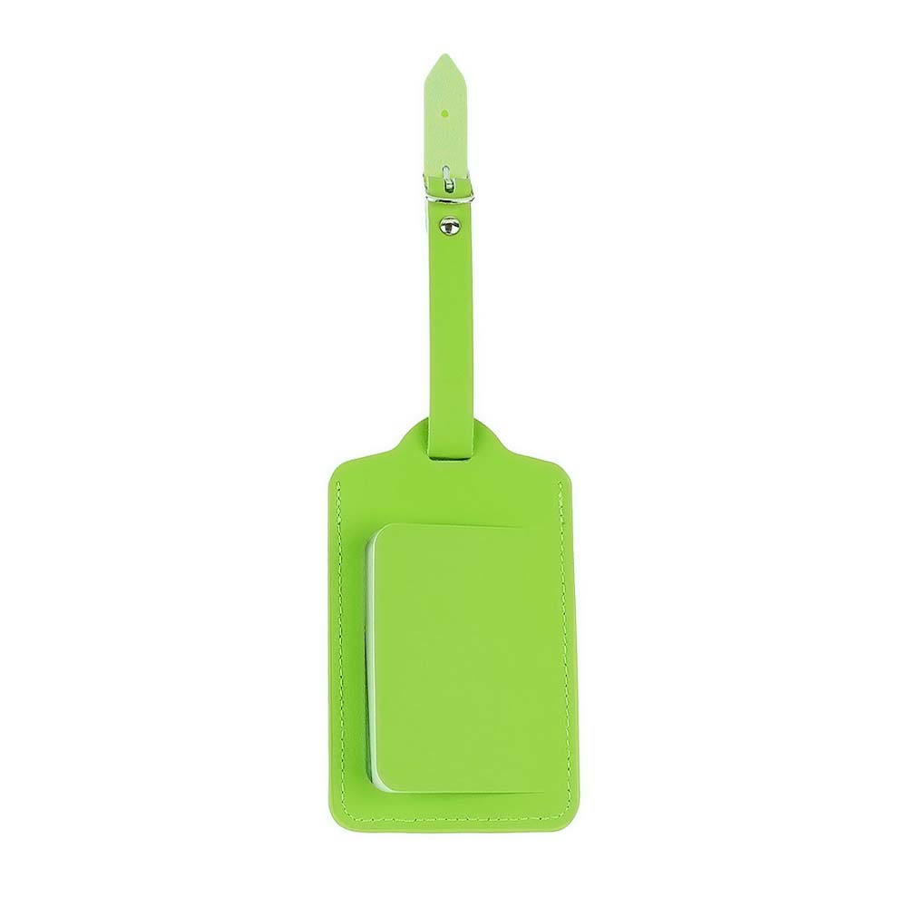 Premium Flap Travel Tag In Rich Colors Green