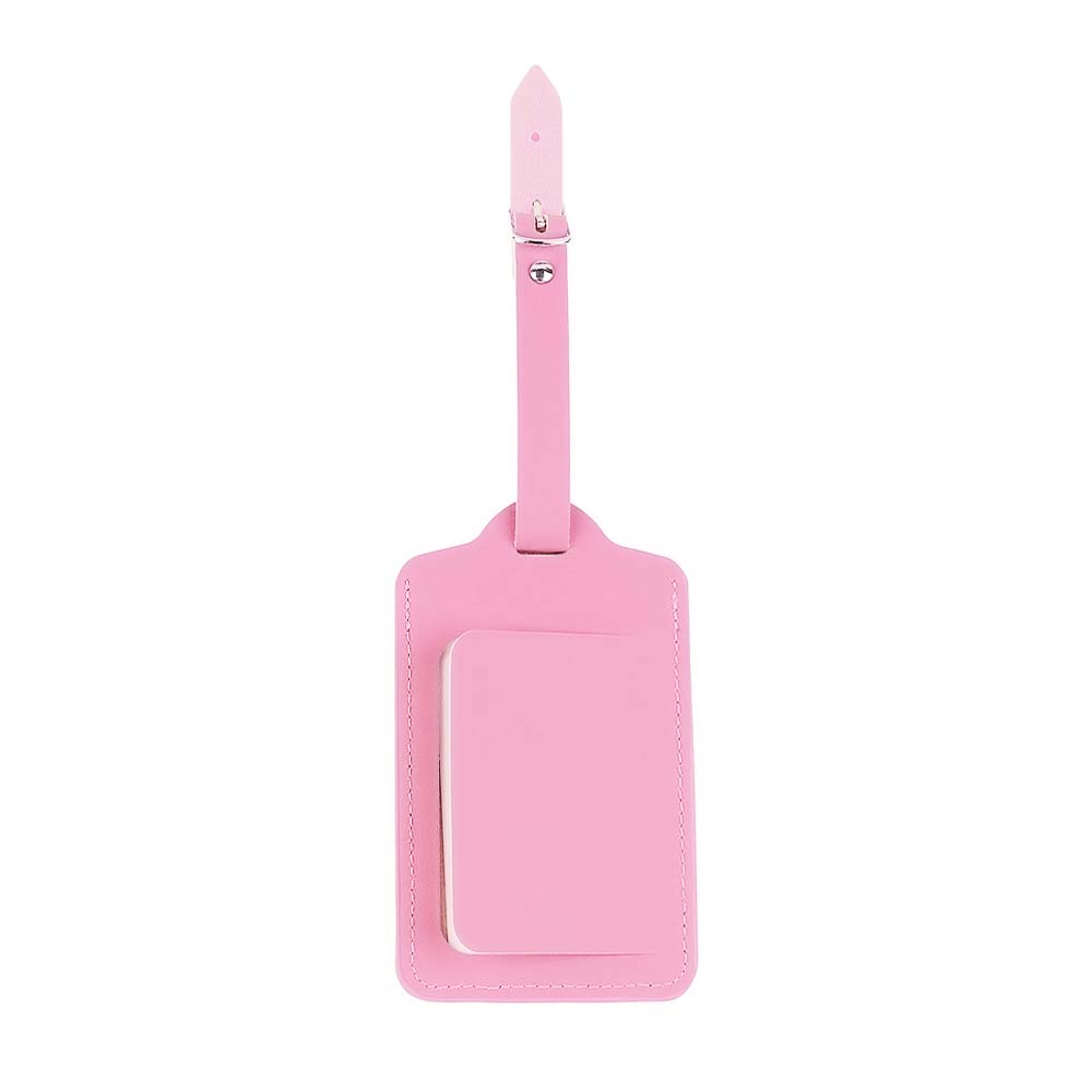 Premium Flap Travel Tag In Rich Colors Pink