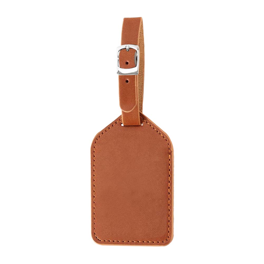 PU Leather Business Luggage Tag with Strap Orange PU Leather Business Luggage Tag with Strap Orange