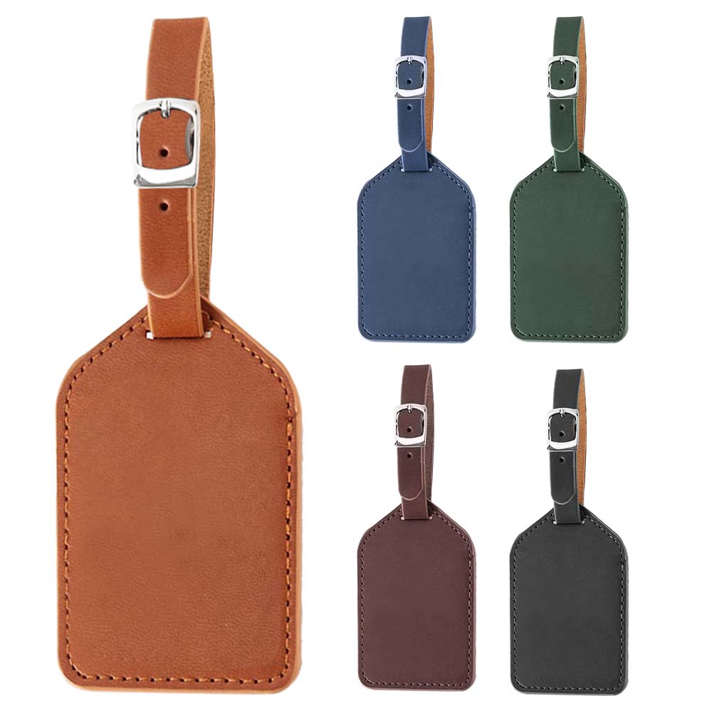 PU Leather Business Luggage Tag with Strap Coverage
