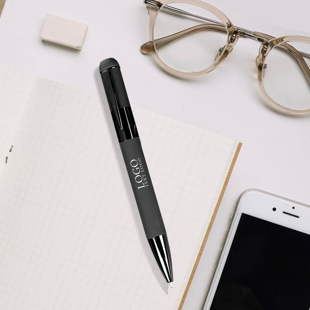 Personalized Black Metal Twist Ballpoint Pen