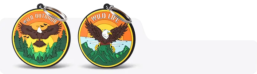 Custom Double-sided PVC Keychains