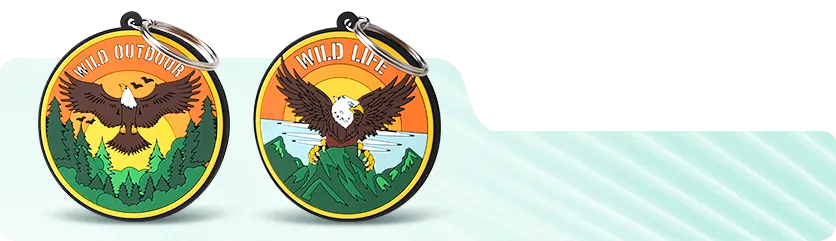 Double-sided Design PVC Keychain Double-sided Design PVC Keychain