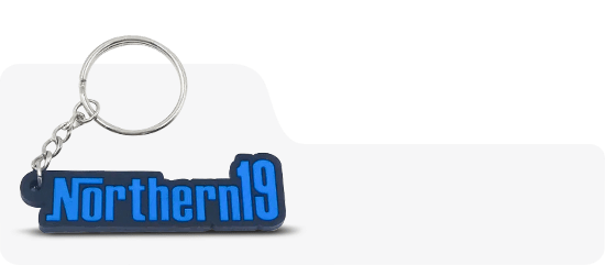 Rubber Name Keychain