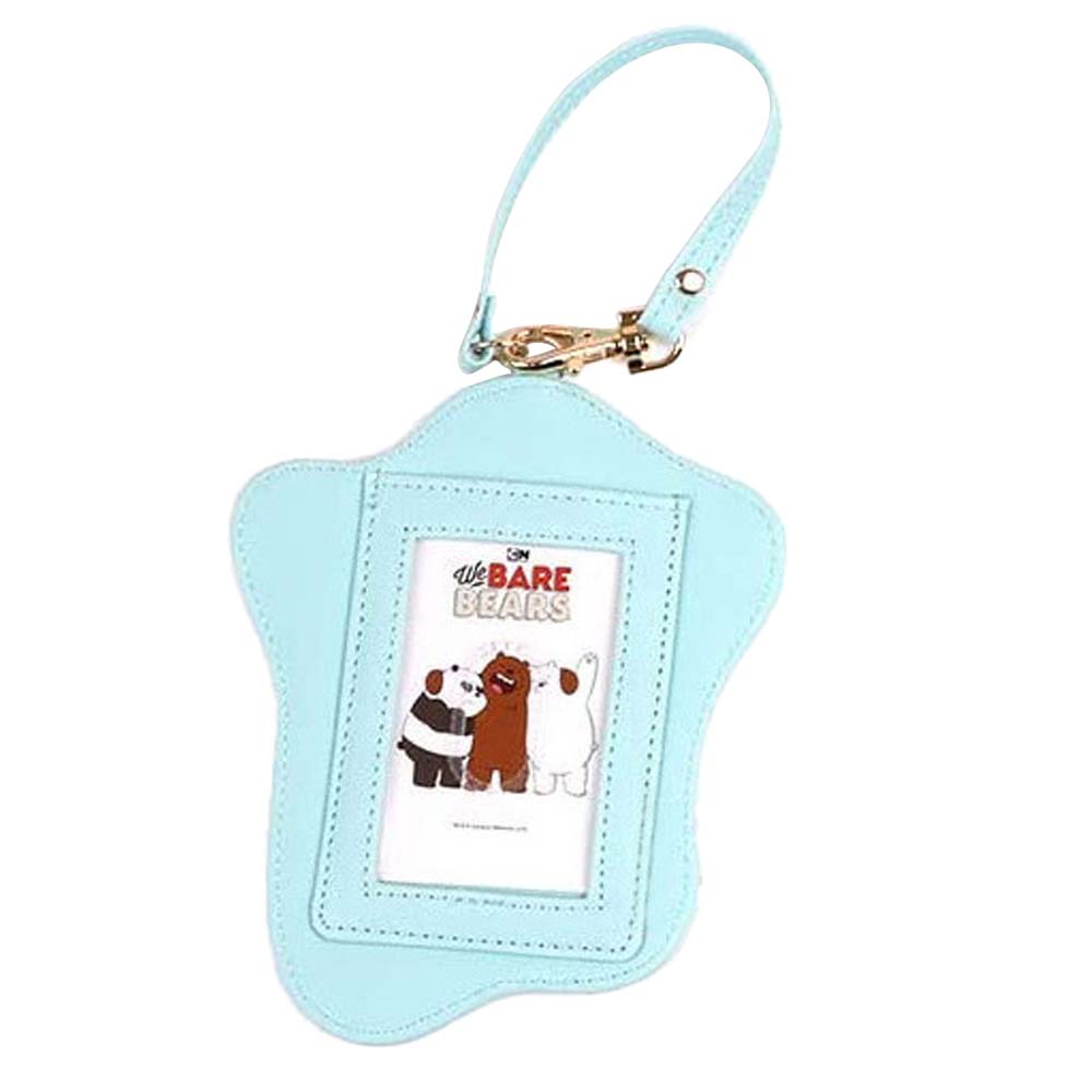 Happy Bear PU Leather Travel Luggage Tag Blue Happy Bear PU Leather Travel Luggage Tag Blue