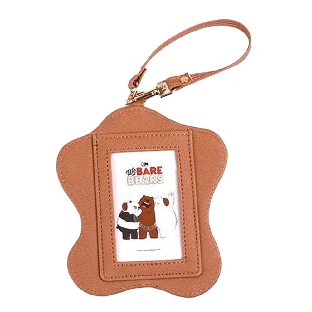Happy Bear PU Leather Travel Luggage Tag Brown Happy Bear PU Leather Travel Luggage Tag Brown