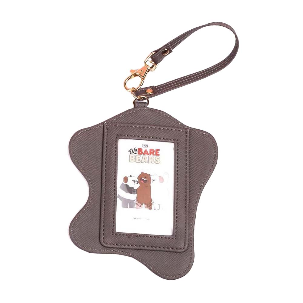 Happy Bear PU Leather Travel Luggage Tag Gray Happy Bear PU Leather Travel Luggage Tag Gray